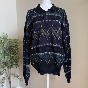 Vintage Puritan Knit Polo Sweater